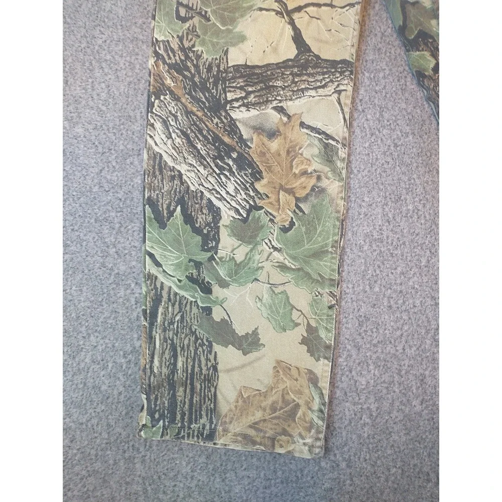 Cabelas Realtree Camo Pants Mens 32 Regular Straight Leg Cotton Canvas Hunting